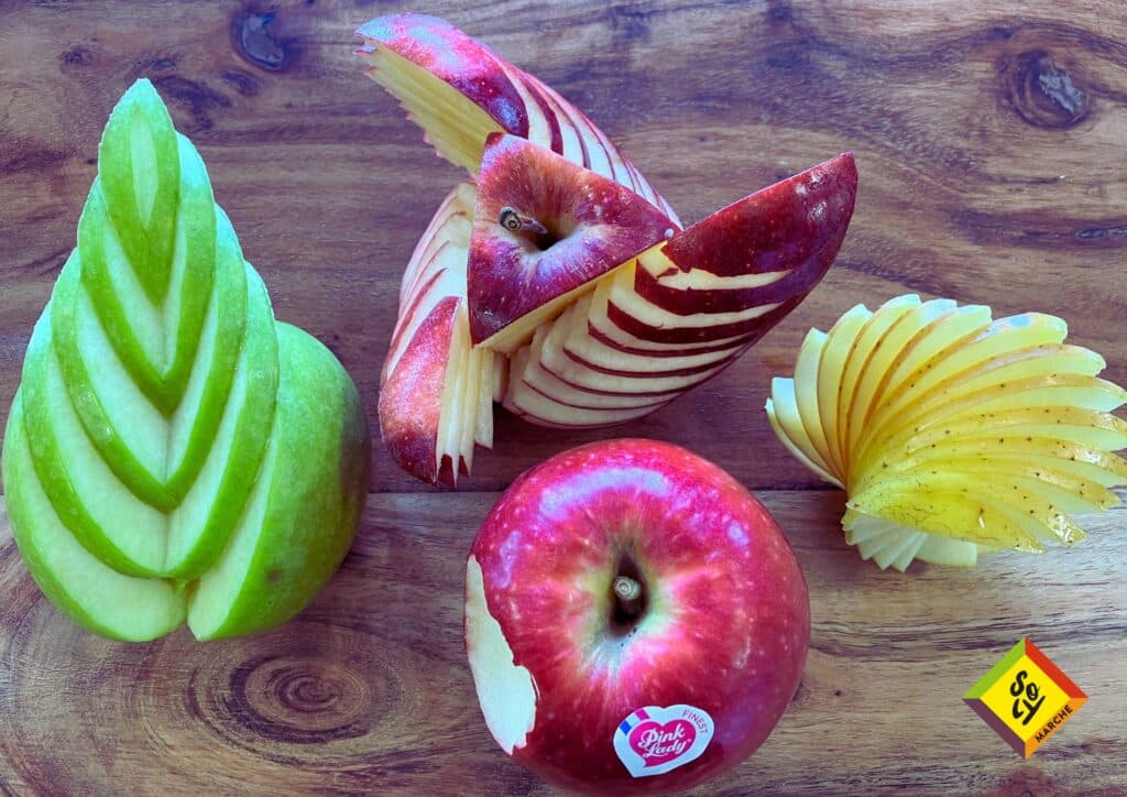 Maintenant que nous vous avons présenté notre nouveau vendeur, voici quelques unes des variétés de pommes que vous pouvez trouver chez SOLY Marché.