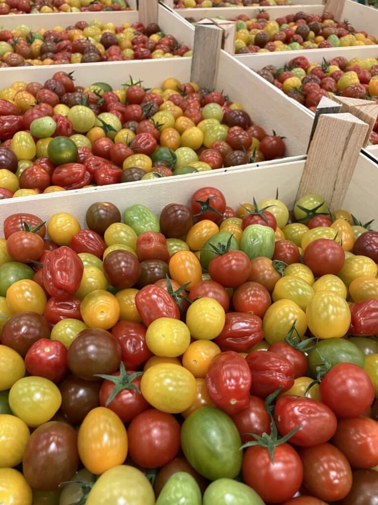 La gamme des tomates cerises vous offre un véritable festival de couleurs et de saveurs chez SOLY Marché !